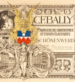C. F. Bally. Fabrique de chaussures et tissus élastiques Schönenwerd Suisse