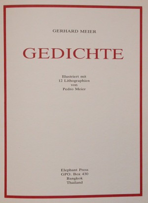 Gedichte. Illustriert von Pedro Meier