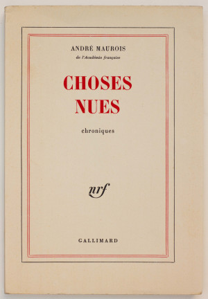 Choses nues. (Auf dem Einband:) chroniques