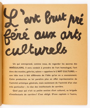 L’art brut préféré aux arts culturels