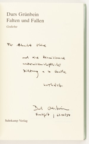 Falten und Fallen. Gedichte